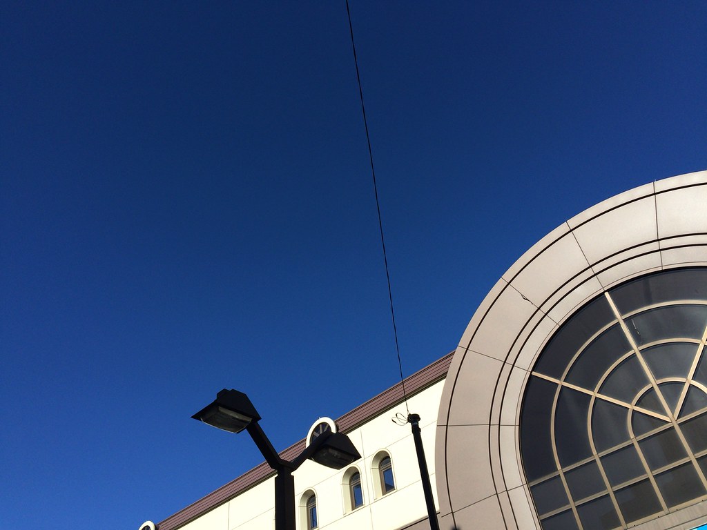 台風一過の秋空